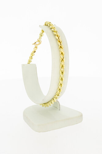 Kordel Gelbgold 585 armband - 21,7 cm