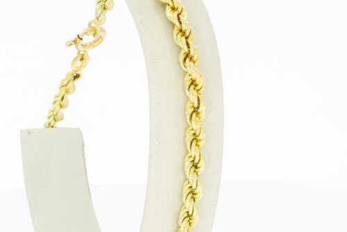 Kordel Gelbgold 585 armband - 21,7 cm
