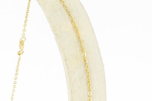 Fußkettchen 14 Karat Gelbgold - 23 cm