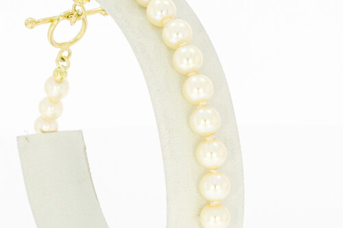 Perlenarmbändchen 585 Gold Verschluss - 20,9