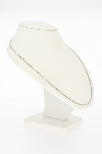 750 Weißgold Venezianerkette – 75,8 cm