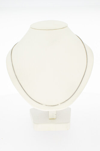 750 Weißgold Venezianerkette – 75,8 cm