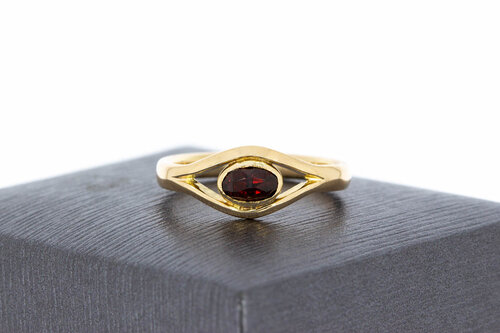 Vintage Granat Ring 14 Karat - 17,4 mm