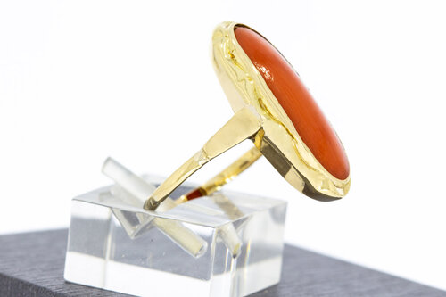 Korallenring 14 Karat Gold - 18,1 mm