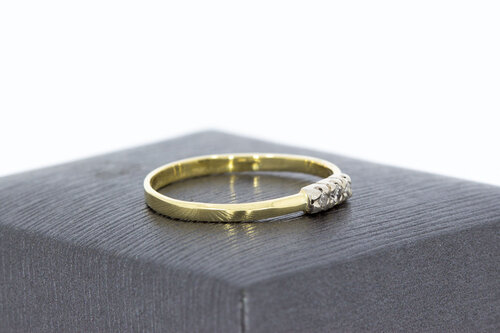 14 Karat Diamant Vorsteckring - 18,1 mm