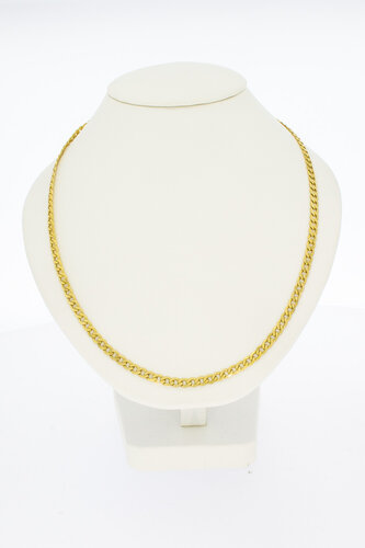 Flache  585 Gold Panzerkette- 60,4 cm