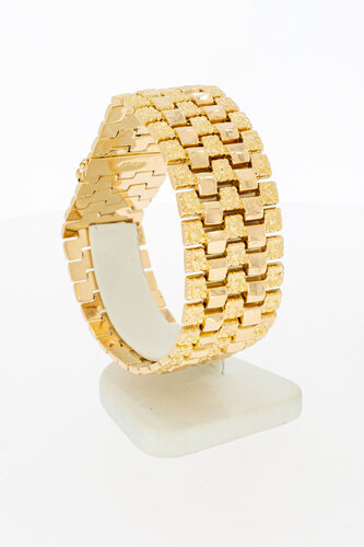 Vintage 750 Gold Breites Armband - 20,1 cm