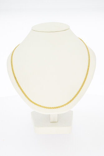 Geflochtene Kette 585 Gold - 54,5 cm