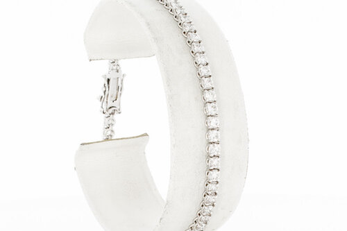 Tennis Weißgoldarmband 750 - 18,3 cm