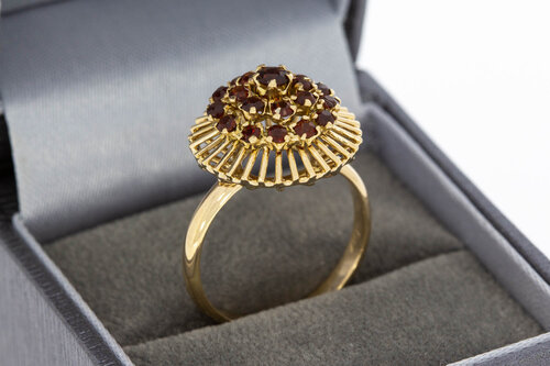 14 Karat Vintage Granat Gold Ring - 17,7 mm