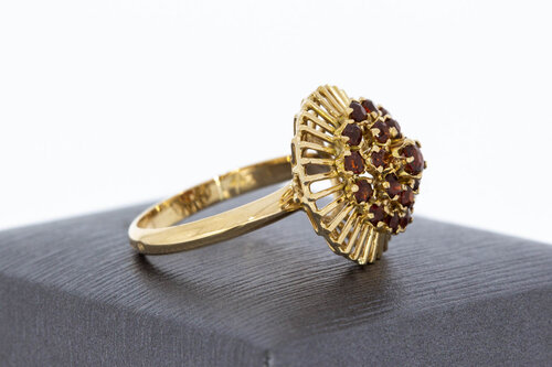 14 Karat Vintage Granat Gold Ring - 17,7 mm