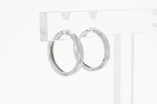 Bicolor Gold Creolen 14 Karat - 1,6 cm