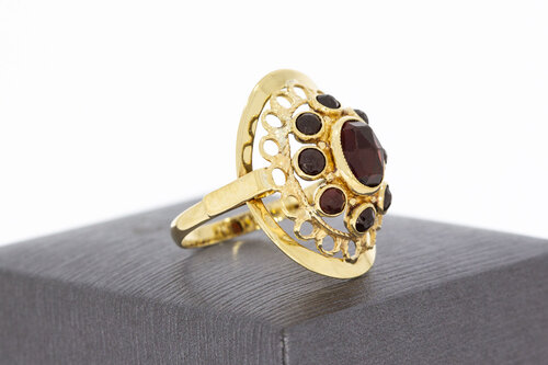 Vintage Granat Ring 14 Karat Gold - 18,3 mm