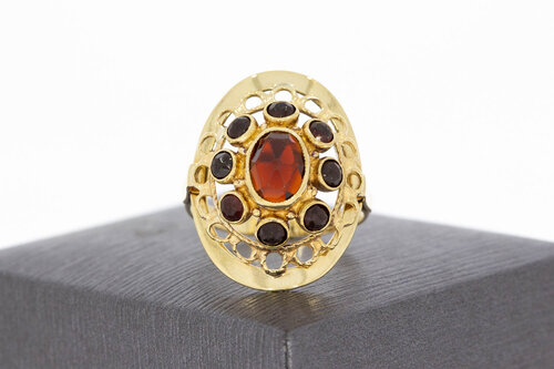 Vintage Granat Ring 14 Karat Gold - 18,3 mm