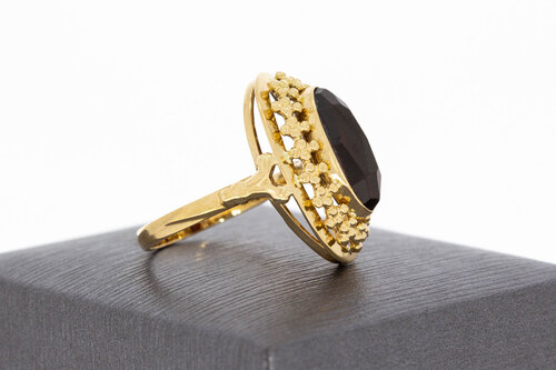 Vintage Granat Ring 14 Karat Gold - 17,9 mm