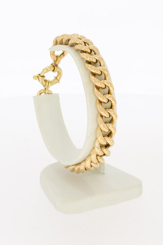 Panzer Armband Roségold 14 Karat - 20,5 cm