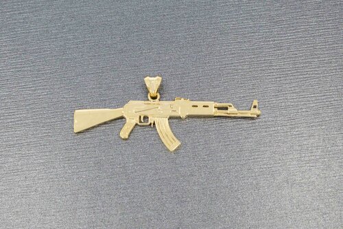 Herren Anhänger AK47 14 Karat - 4,7 cm