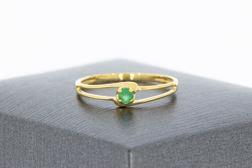 375 Smaragd Damenring - 15,4 mm