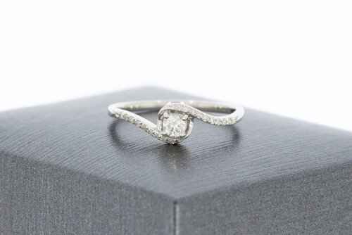 375 Gold Damen Diamantring - 15,8 mm