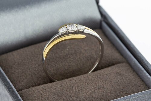 375 Gold Damen Diamantring - 18,7 mm