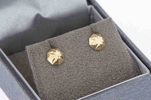 Gold Damen Ohrstecker 14 Karat - 0,6 cm