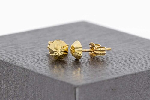 14 Karat Gold Ohrstecker Damen - 0,5 cm