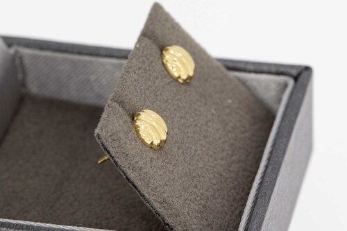 Damen Ohrstecker 14 Karat Gold - 0,6 mm