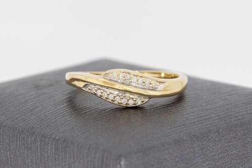 14 Karat Diamant Ring Damen - 17,7 mm