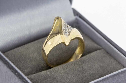 Zirkonia Damen Goldring 585 - 17,1 mm