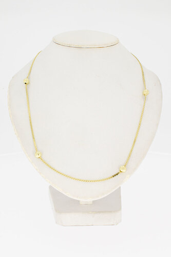 S- Gliederkette 14 Karat Gold - 38,3 cm