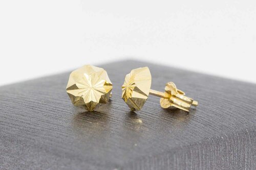 Damen Ohrstecker 14 Karat Gold - 0,6 cm