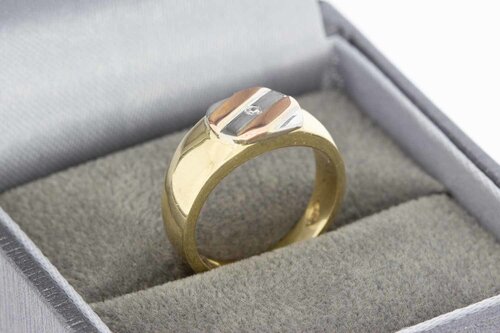 Pinky Zirkonia Ring 14 Karat - 14,6 mm