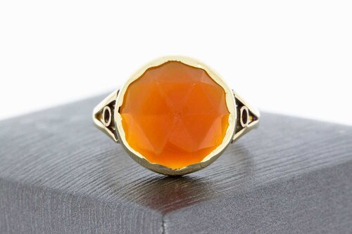 Karneol Ring 14 Karat Gold - 17,9 mm