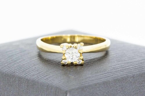 Goldene Damen Ring 18 Karat - 16,8 mm