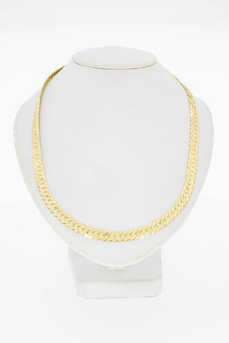 14 Karat Panzer Damen Goldkette - 40,2 cm