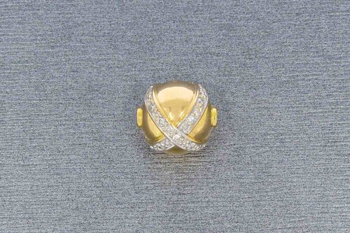 585 Damen Goldanhänger mit Diamant - 1,5 cm