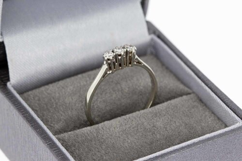 14 Karat Goldene Diamant Ring - 17,2 mm