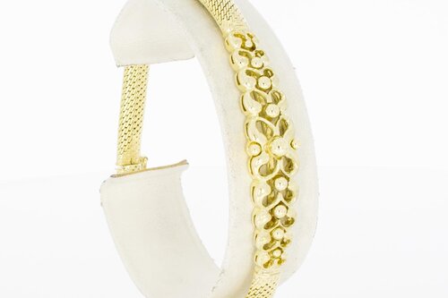 Geflochtenes Damen Goldarmband - 19,5 cm