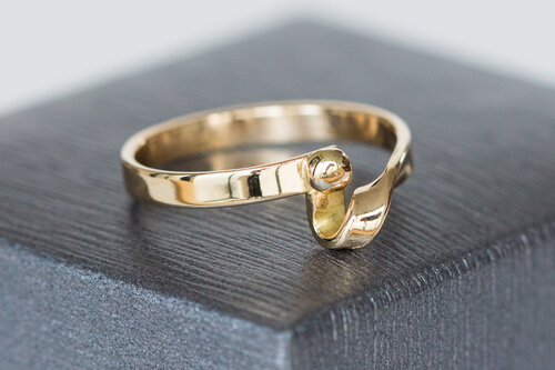 14 Karat Damen Gold Ring - 17,7 mm