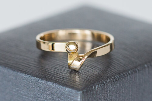 14 Karat Damen Gold Ring - 17,7 mm