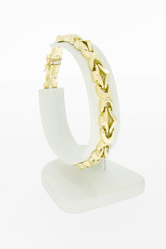 14 Karat gelb Goldene Armband - 18,9 cm