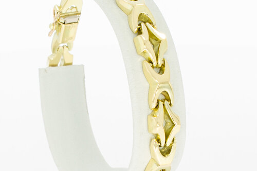 14 Karat gelb Goldene Armband - 18,9 cm