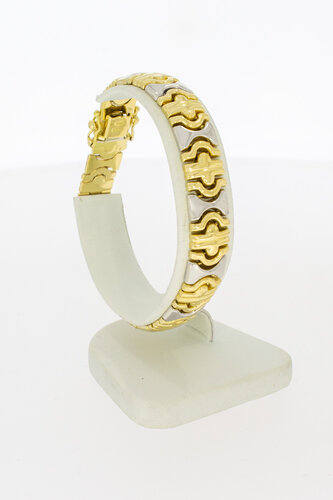 18 Karat bicolor Königsarmband - 19,1 cm