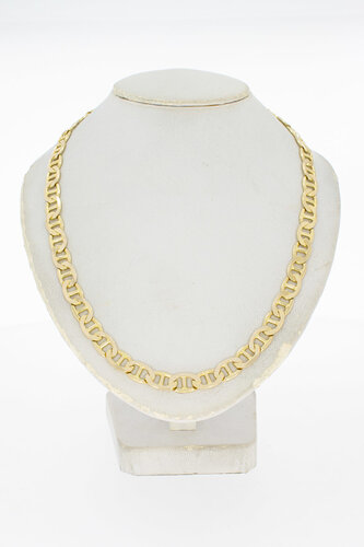 14 Karat Gold bicolor Ankerkette - 65,1 cm