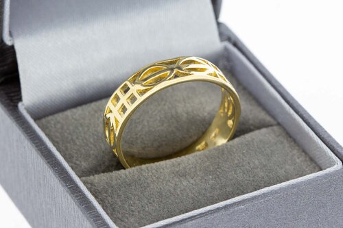 Fantasy Band Ring 14 Karat Gold - 20,7 mm