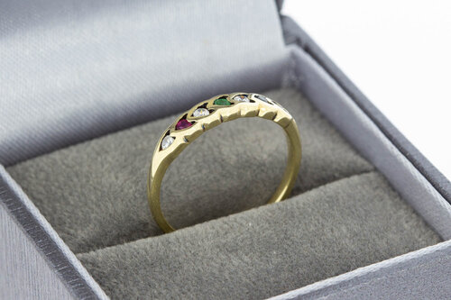 585 Gold Ring mit Herzchen - 16,5 mm
