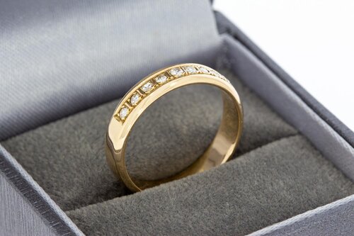 Diamantring 14 Karat Gold - 17,6 mm