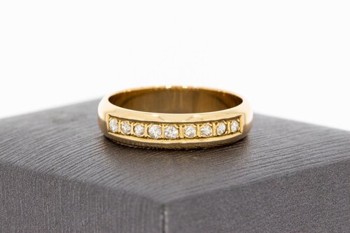 Diamantring 14 Karat Gold - 17,6 mm