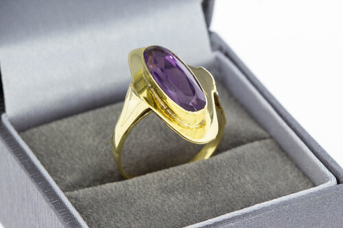 Amethyst Goldring 14 Karat - 18,1 mm