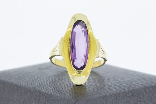Amethyst Goldring 14 Karat - 18,1 mm